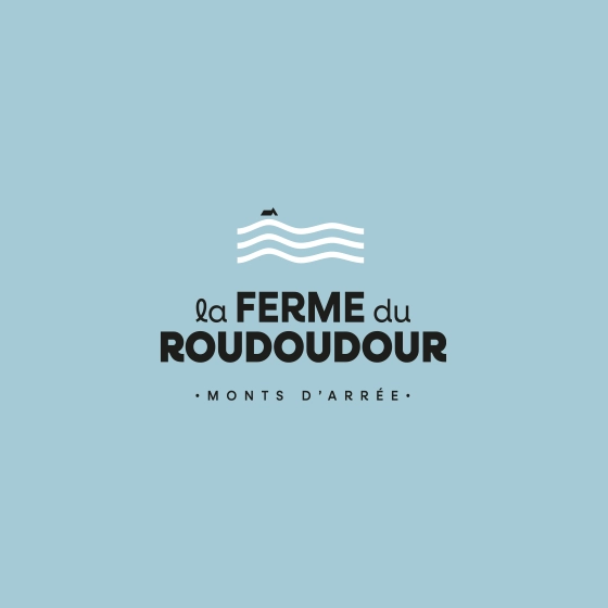Logo version bichromie de La Ferme du Roudoudour
