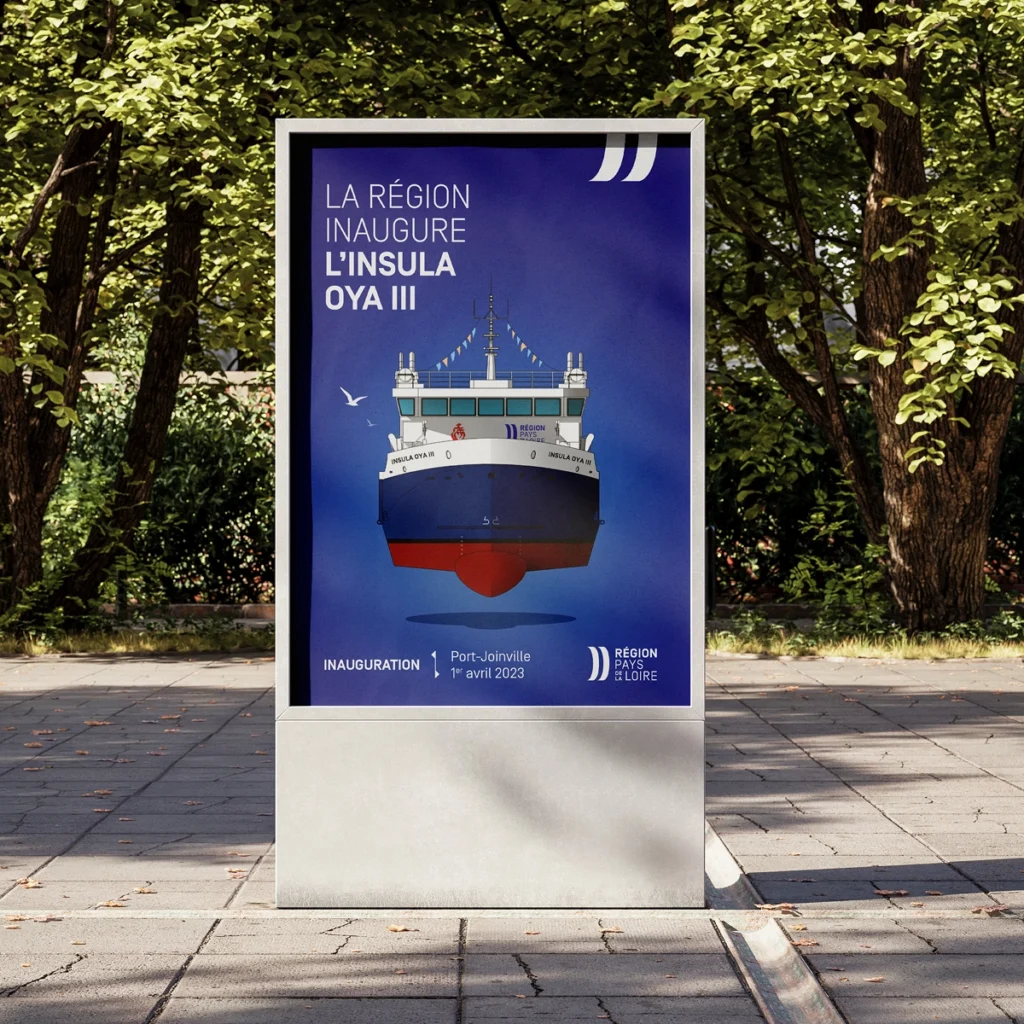 Affiche avec le visuel de l'Insula Oya III
